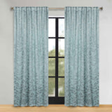 Leaves Room Darkening Back Tabs Blackout Curtain Panels, Set of 2