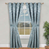 Leaves Room Darkening Washable Blackout Curtain Panels, Set of 2
