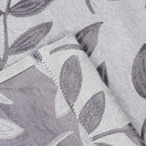 Leaves Room Darkening Washable Blackout Curtain Panels, Set of 2