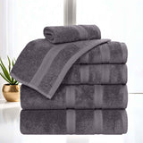 Smart Dry Zero-Twist Cotton Towel Set 6 Piece