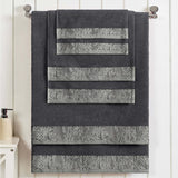 Wisteria Cotton Medium Weight Floral Jacquard Border 6 Piece Towel Set