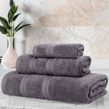 Smart Dry Zero Twist Cotton Medium Weight 3 Piece Assorted Towel Set