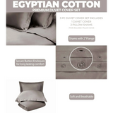 400 Thread Count Egyptian Cotton Solid Duvet Cover