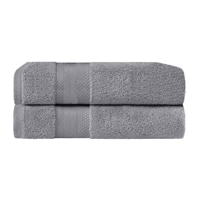 Aria Turkish Cotton Heavyweight Solid Absorbent 2-Piece Bath Towel Set