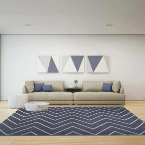 Contemporary Chevron Zig-Zag Indoor Outdoor Area Rug