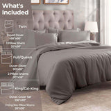 Egyptian Cotton 300 Thread Count Solid Luxury Duvet Cover Set