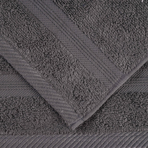 Zero Twist Cotton Medium Weight Bath Towel Set of 4