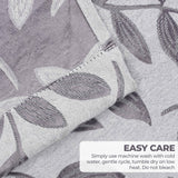 Leaves Room Darkening Washable Blackout Curtain Panels, Set of 2
