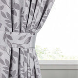 Leaves Room Darkening Washable Blackout Curtain Panels, Set of 2