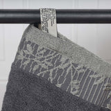 Wisteria Cotton Medium Weight Floral Jacquard Border 8 Piece Towel Set
