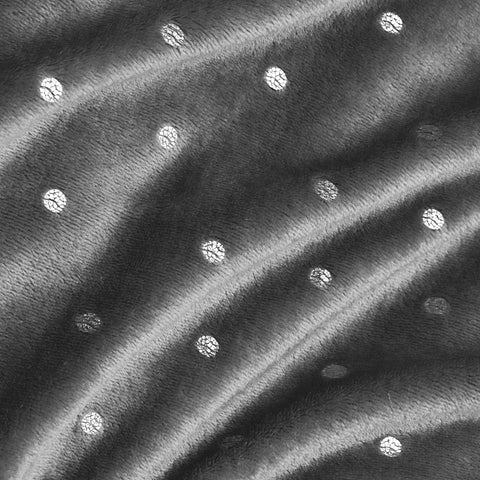 Fleece Plush Medium Weight Fluffy Soft Decorative Polka Dot Blanket