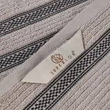 Brea Zero-Twist Cotton Ribbed Face Towel Set 12 Piece