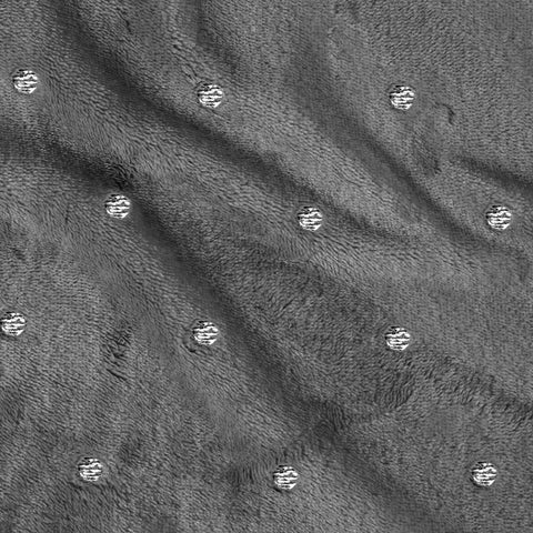 Fleece Plush Medium Weight Fluffy Soft Decorative Polka Dot Blanket
