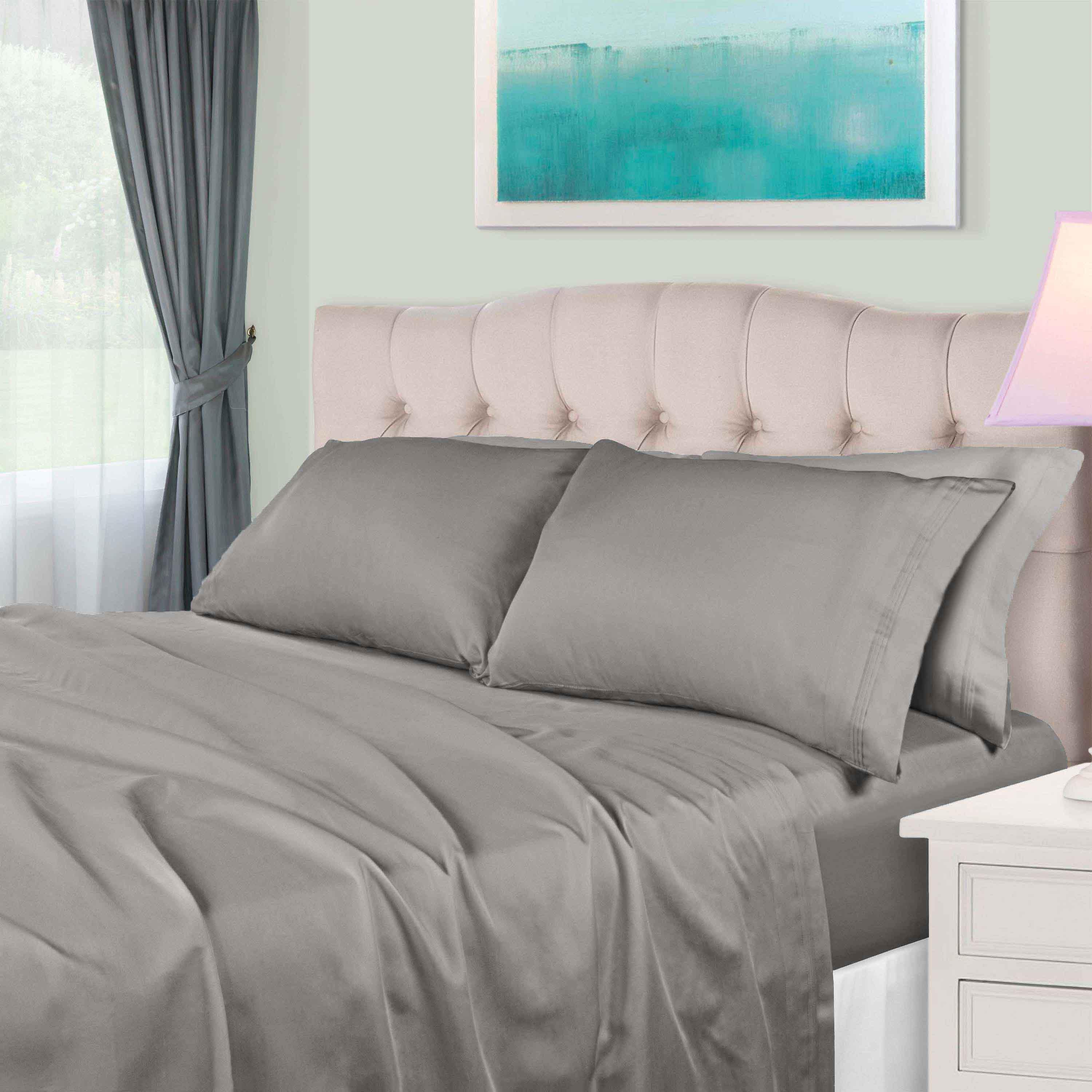 Egyptian Cotton Sateen Sheet Set 650 Thread Count