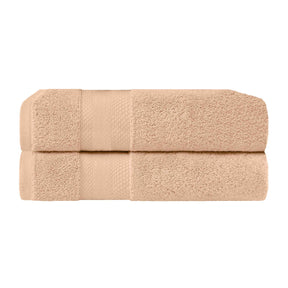 Aria Turkish Cotton Heavyweight Solid Absorbent 2-Piece Bath Towel Set