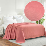 Metro Chevron Zig-Zag Modern All-Season Cotton Blanket