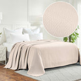 Metro Chevron Zig-Zag Modern All-Season Cotton Blanket