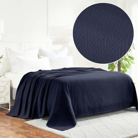 Lightweight Cotton Blanket – Metro Chevron, All-Season Bedding