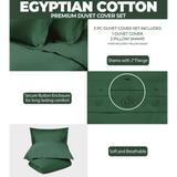 400 Thread Count Egyptian Cotton Solid Duvet Cover
