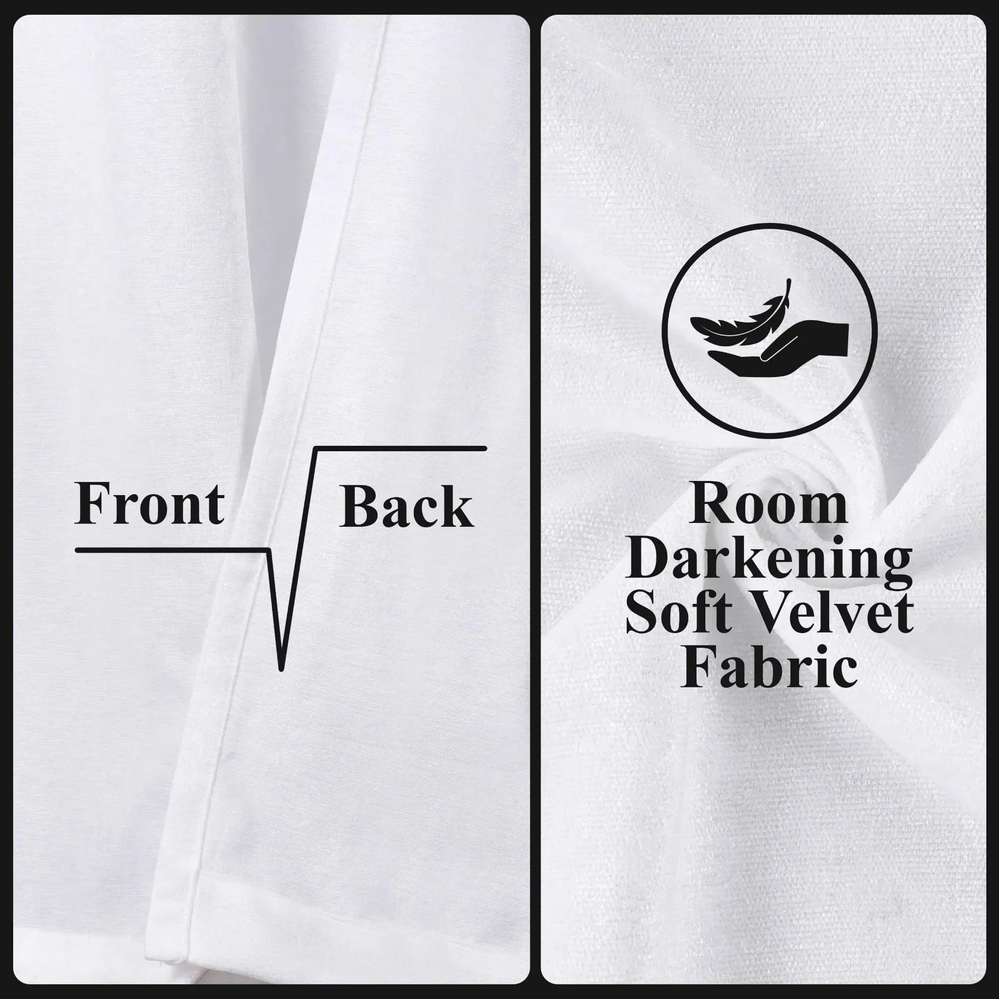 Noor Semi-Blackout Chenille Washable Grommet Curtains, Set of 2 Panels