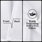 Noor Semi-Blackout Chenille Washable Grommet Curtains, Set of 2 Panels