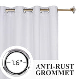 Nyan 100% Blackout Machine Washable Grommet Curtains, Set of 2 Panels