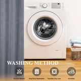 Neal 100% Blackout Machine Washable Grommet Curtains, Set of 2 Panels