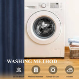 Neal 100% Blackout Machine Washable Grommet Curtains, Set of 2 Panels