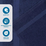 6 Piece Cotton Eco-Friendly Soft Absorbent Towel Set