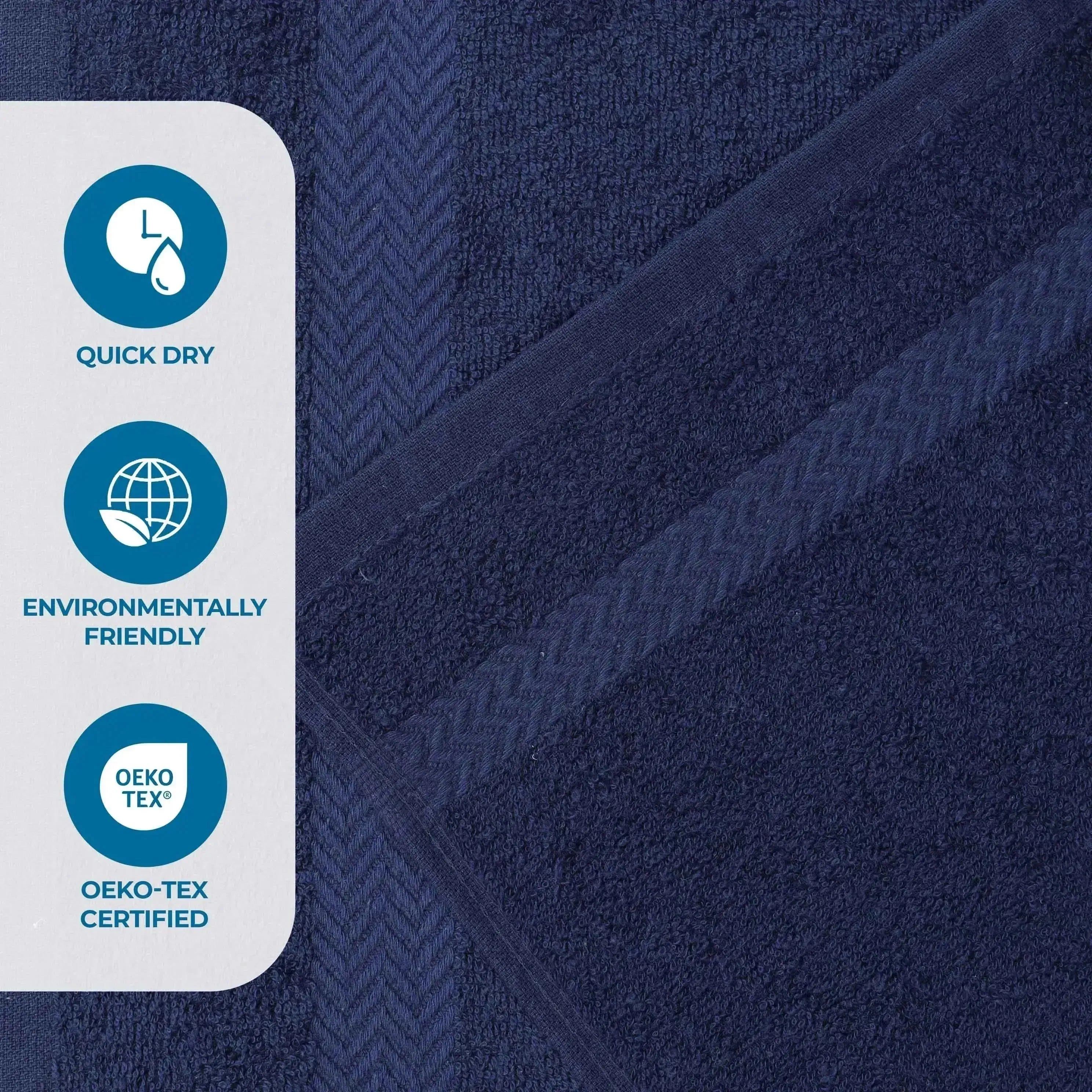 Eco-Friendly Cotton 8 Piece Hand Towel Set