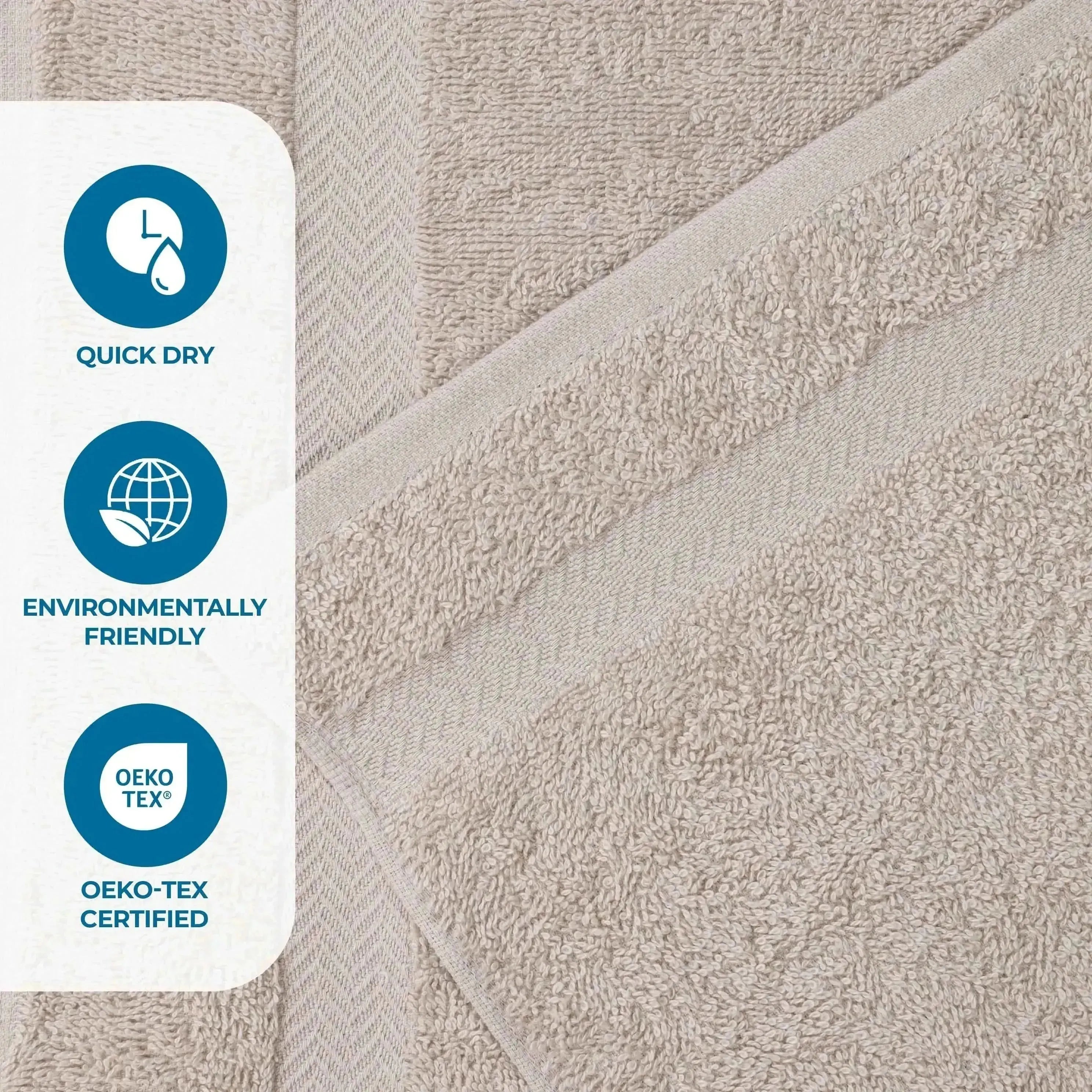 Eco-Friendly Cotton 8 Piece Hand Towel Set
