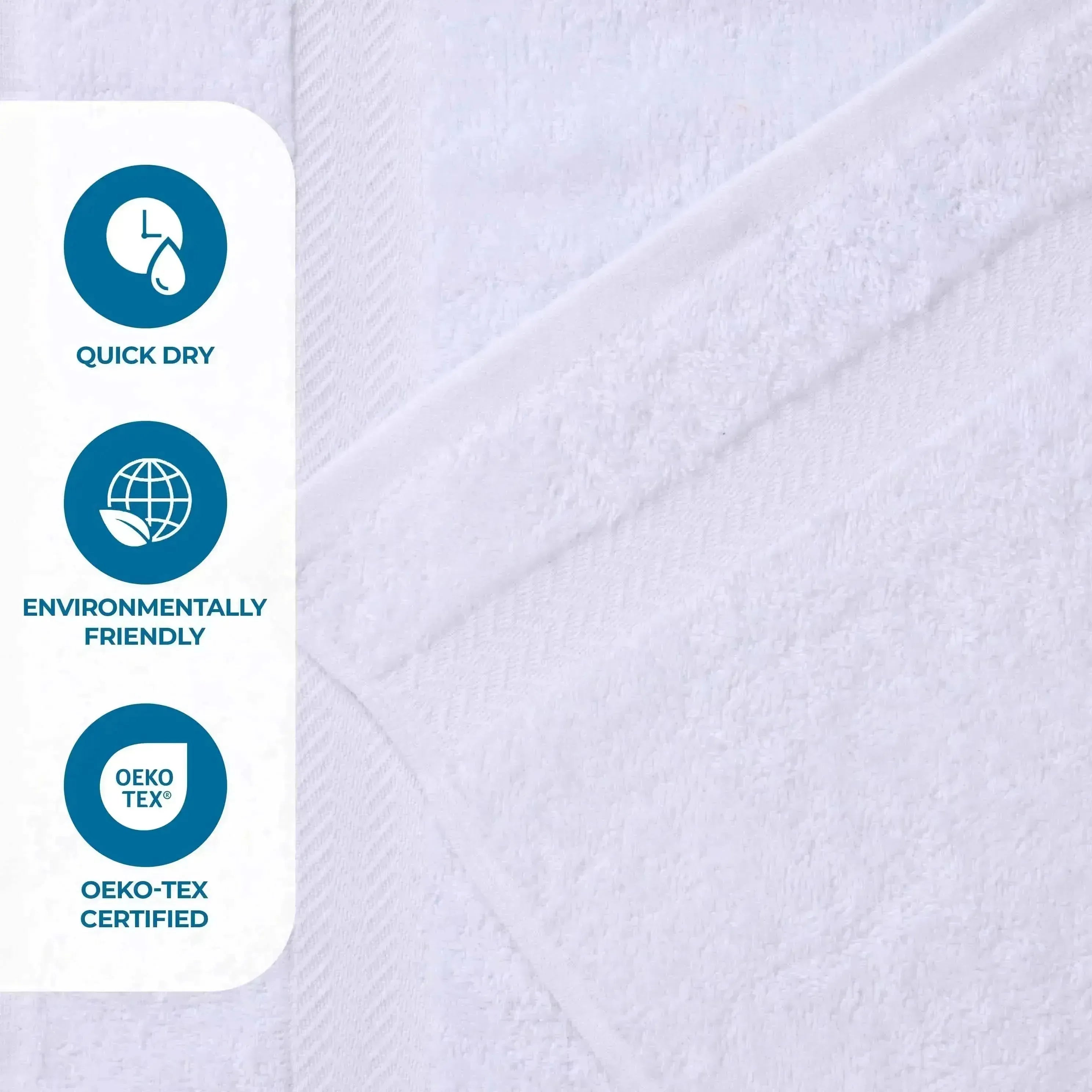 Eco-Friendly Cotton 8 Piece Hand Towel Set