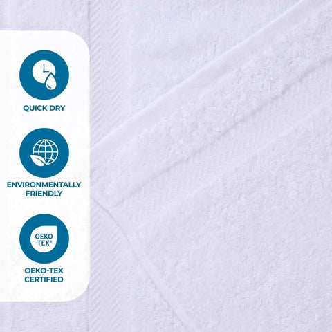 Cotton Highly Absorbent Eco-Friendly Quick Dry Bath Towel Set of 4