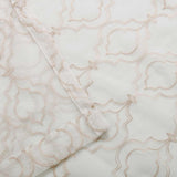 Imperial Trellis Embroidered Sheer Grommet Curtain Panel Set