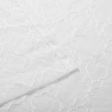 Imperial Trellis Embroidered Sheer Grommet Curtain Panel Set
