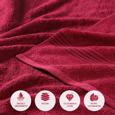 Egyptian Cotton Heritage Plush Towel Set 8 Piece
