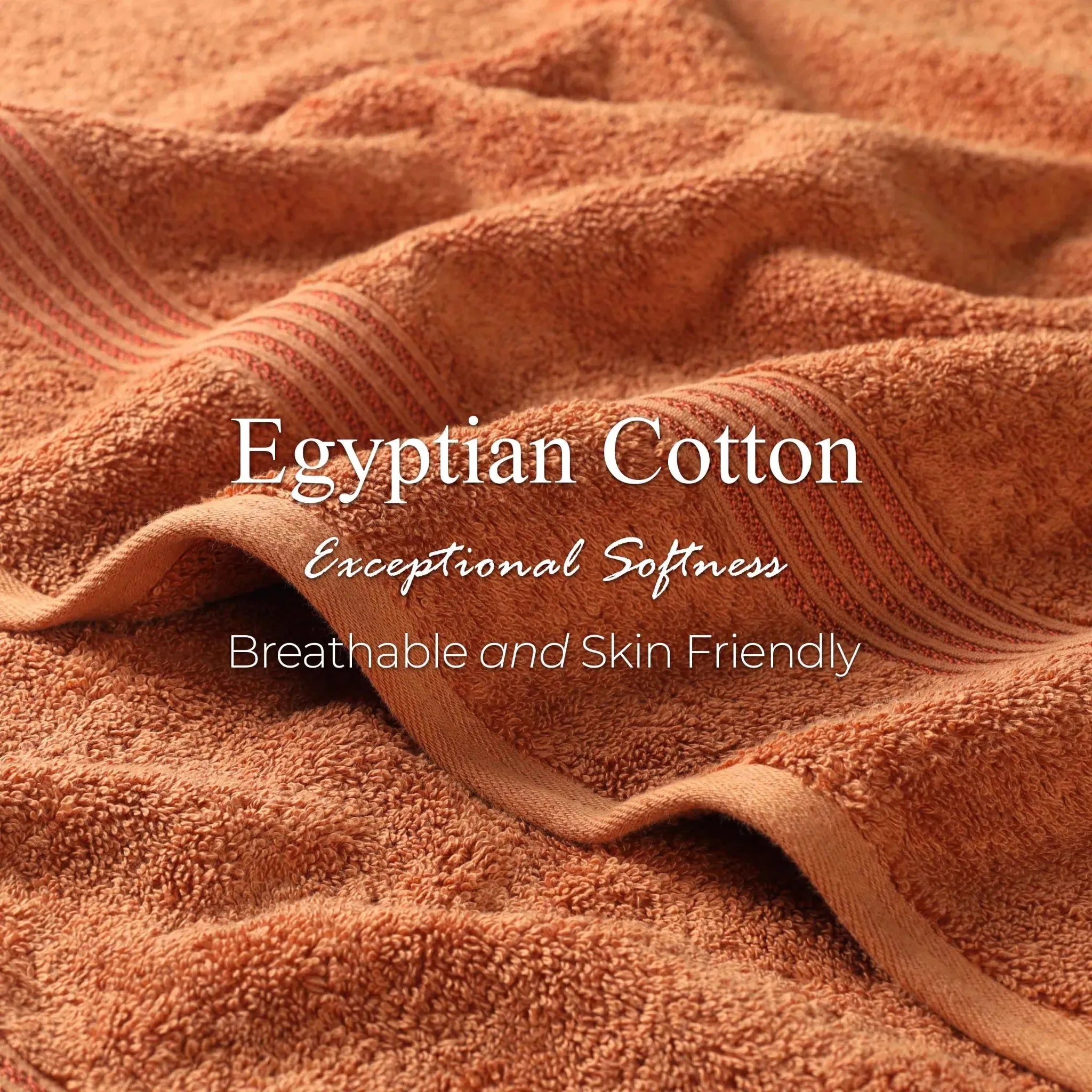Heritage Egyptian Cotton Plush 3 Piece Absorbent Luxury Towel Set