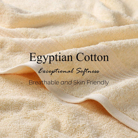 Egyptian Cotton Plush Bath Towel Set 3 Piece Heritage Collection