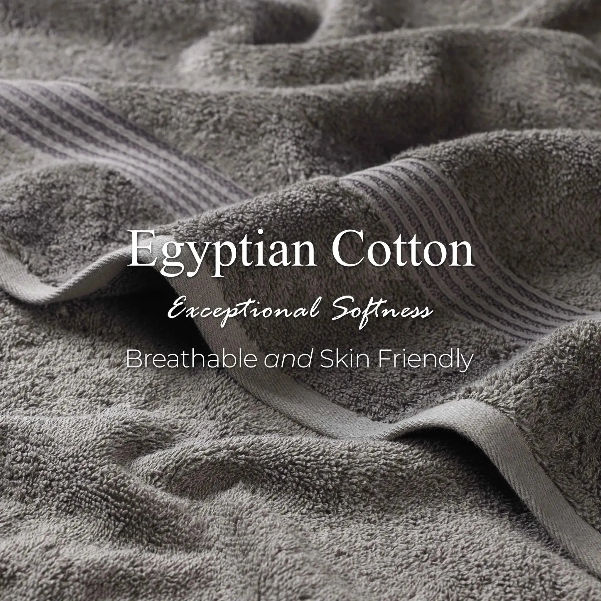 Heritage Egyptian Cotton Plush 3 Piece Absorbent Luxury Towel Set