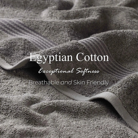 Egyptian Cotton Plush Bath Towel Set 3 Piece Heritage Collection