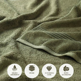 Heritage Egyptian Cotton Plush 3 Piece Absorbent Luxury Towel Set