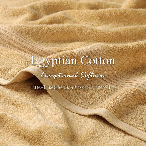 Egyptian Cotton Plush Bath Towel Set 3 Piece Heritage Collection