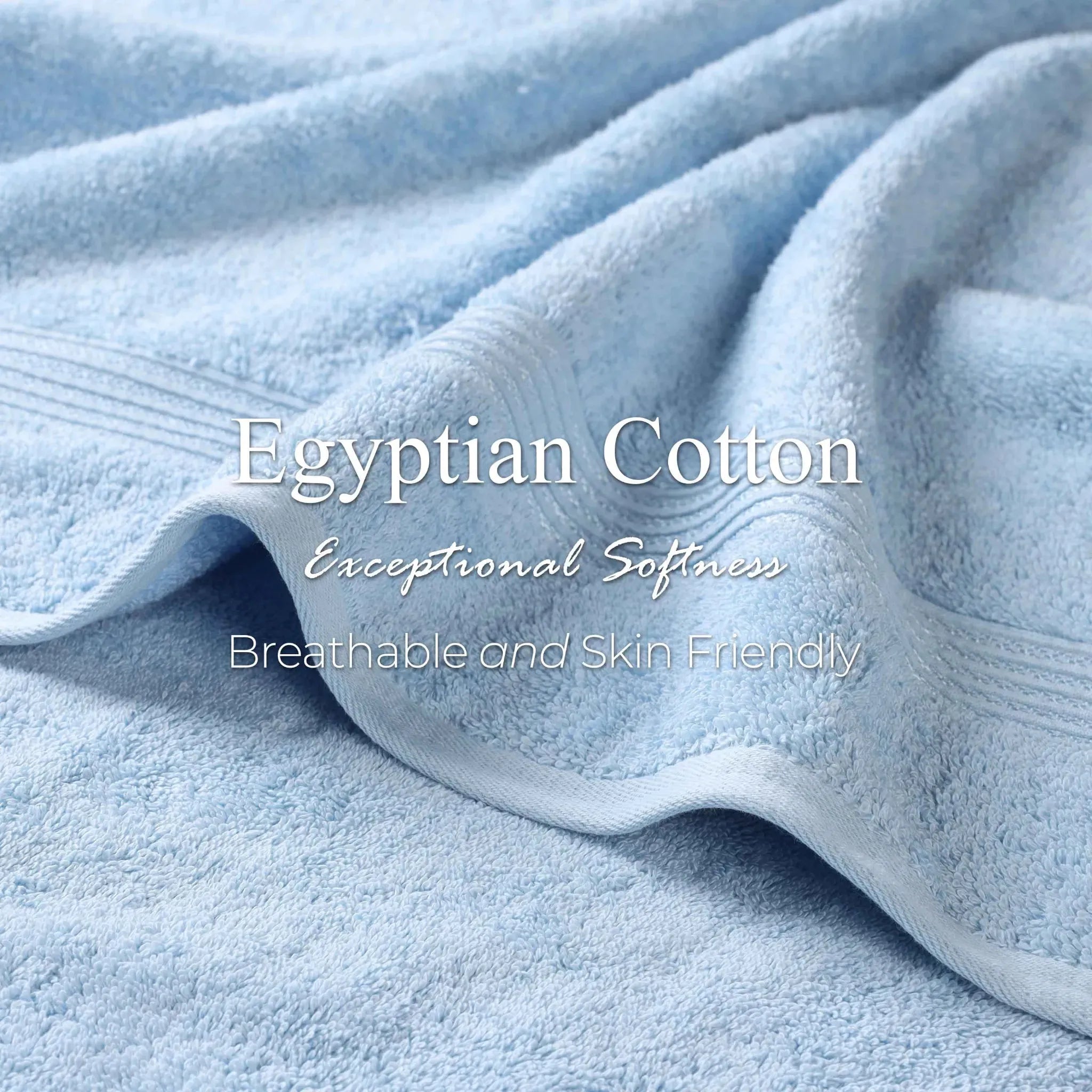 Heritage Egyptian Cotton Plush 3 Piece Absorbent Luxury Towel Set
