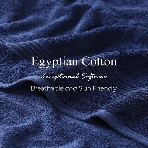 Egyptian Cotton Plush Bath Towel Set 3 Piece Heritage Collection