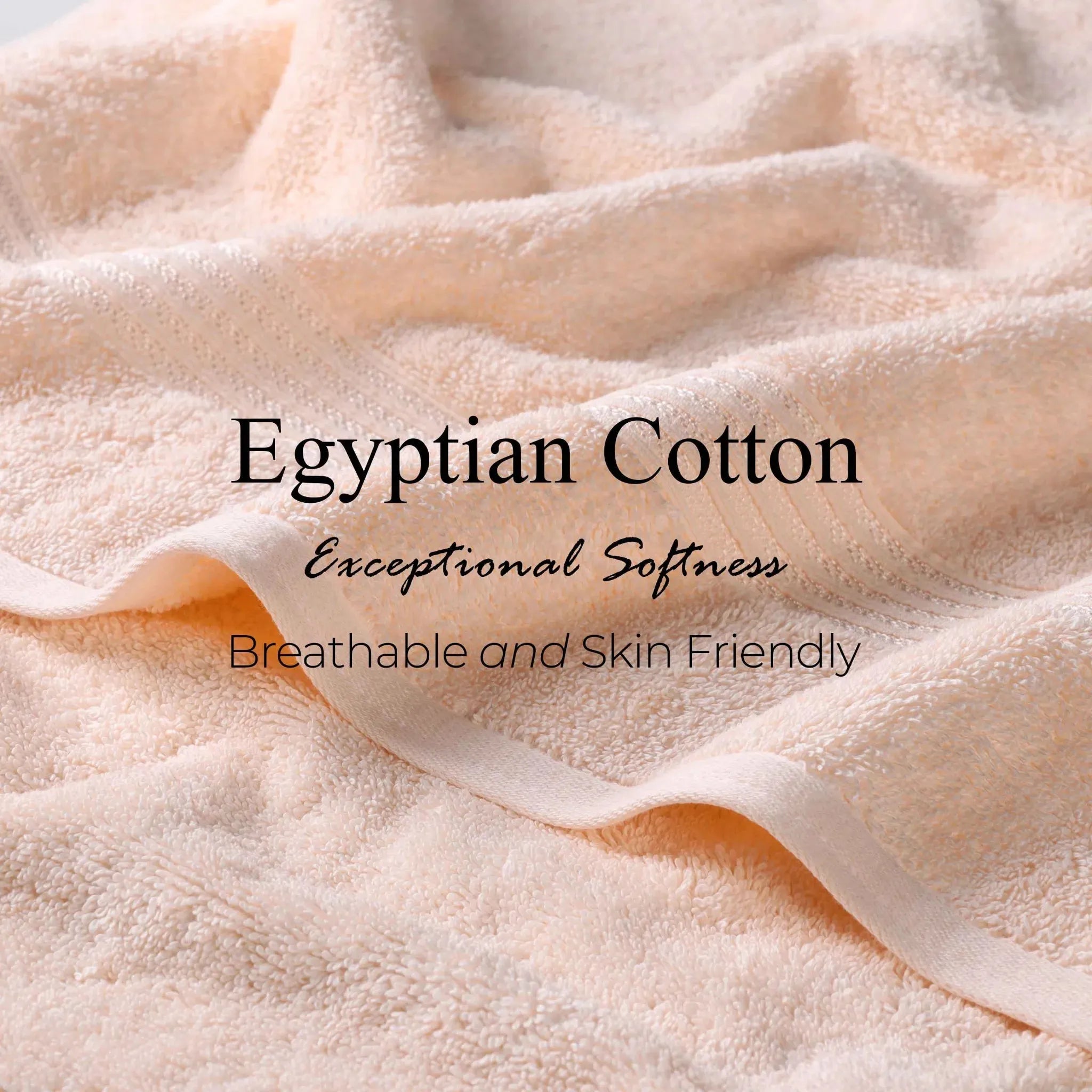 Heritage Egyptian Cotton Plush 3 Piece Absorbent Luxury Towel Set