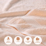 Heritage Egyptian Cotton Plush 3 Piece Absorbent Luxury Towel Set