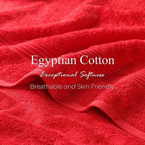 Egyptian Cotton Plush Bath Towel Set 3 Piece Heritage Collection