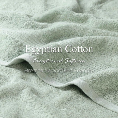 2-Piece Egyptian Cotton Plush Bath Towel Set - Heritage