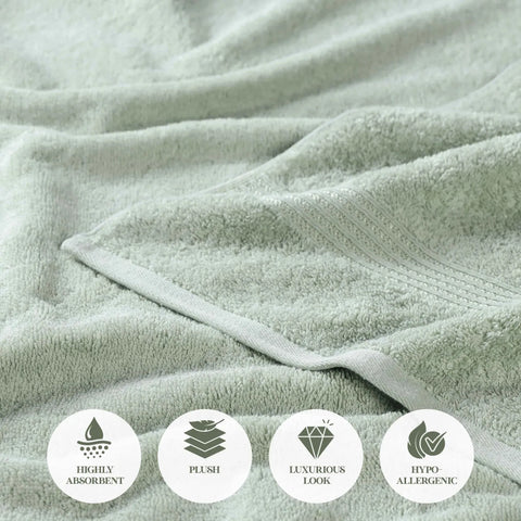 Egyptian Cotton Plush Bath Towel Set 3 Piece Heritage Collection