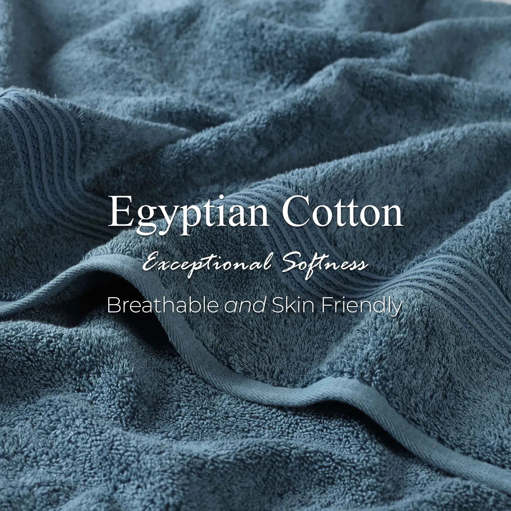 Heritage Egyptian Cotton Plush 3 Piece Absorbent Luxury Towel Set